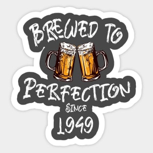 Brewed to Perfection, Personalized Birth Year T-shirt, Birthday Custom Shirt, Birthday Gift, Tee Sticker